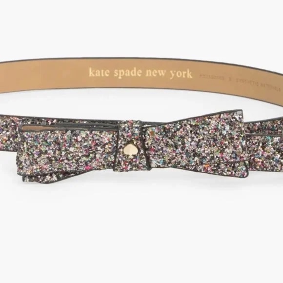 Kate Spade New York Glitter Bow Belt NWT - Picture 2 of 3